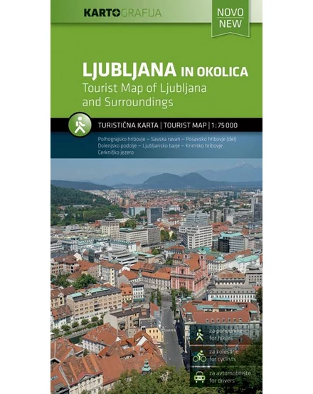 Cartographia - Ljubljana și imrejurimi harta turistică - 3830048521086