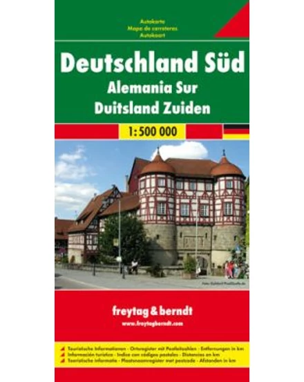Cartographia-Germania Sud harta (Freytag)-9783850848619