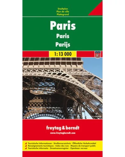 Cartographia-Paris harta orașului (Freytag)-9783707907209