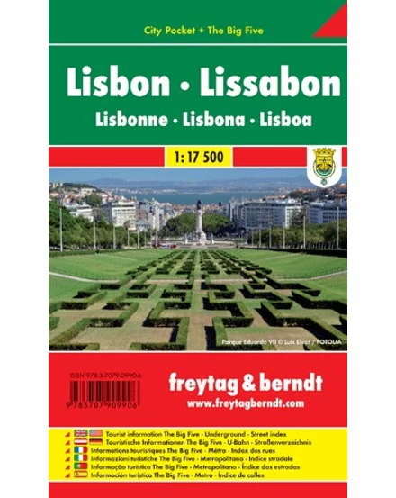 Cartographia-Lisabona City Pocket harta orașului (Freytag)-9783707909906