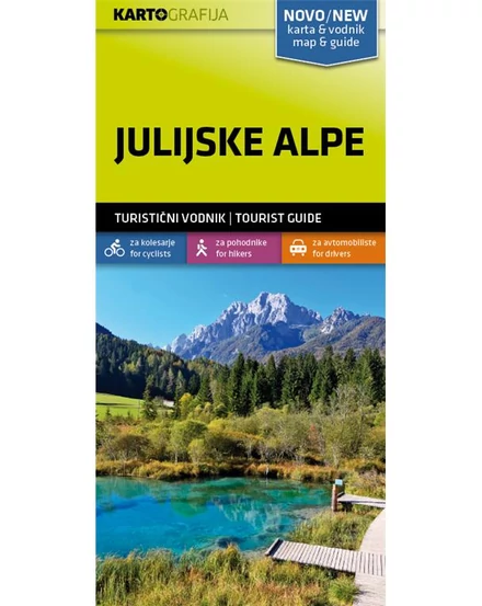 Cartographia - Alpii Iulieni (Julijske Alpe)  harta cu ghid turistic - 3830048522496