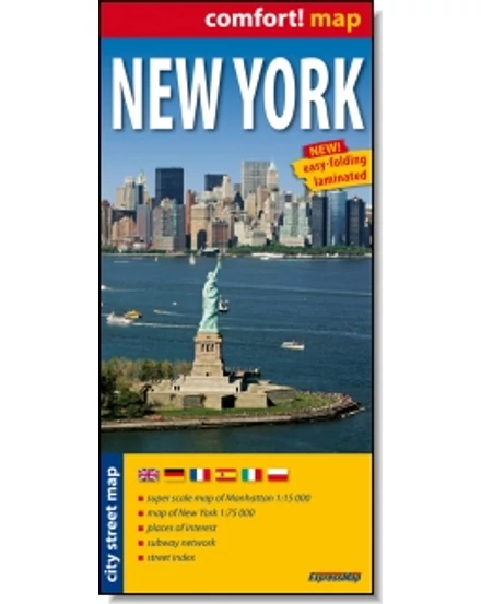 Cartographia-New York harta Comfort (laminat)-9788375462265