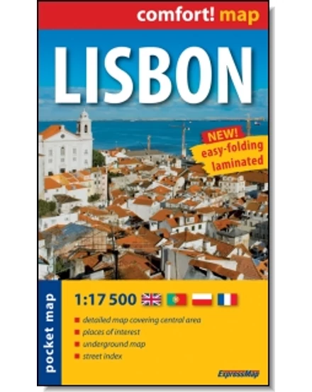 Cartographia-Lisabona harta Comfort (laminat)-9788375462647
