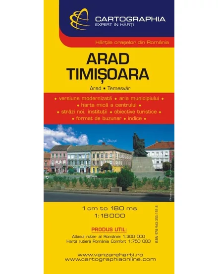 Cartographia-Arad, Timisoara harta-9789633531518