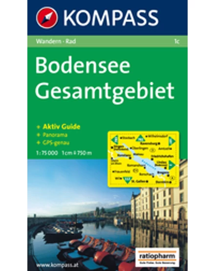 Cartographia-K 1C Bodensee harta turistică-9783850267212