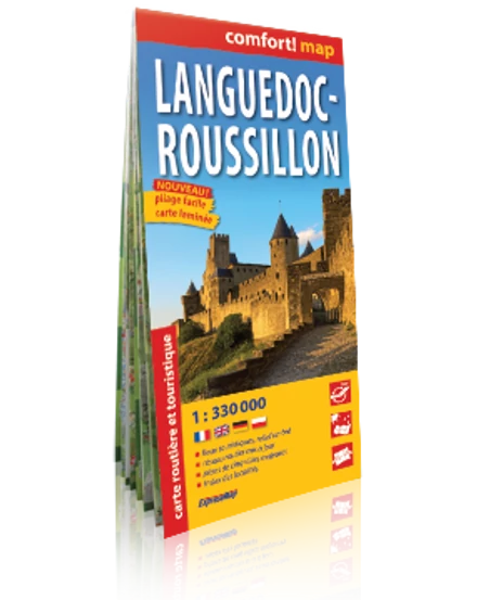 Cartographia-Languedoc - Roussillon harta Comfort (laminat)-9788375468892