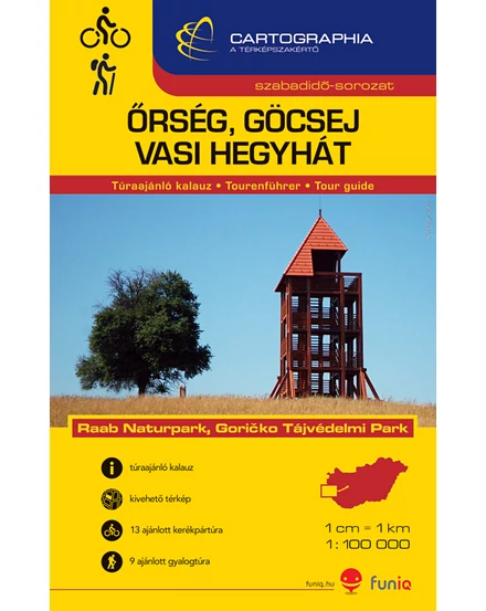 Cartographia-Őrség, Göcsej, Creastă Vasi ghid turistic-9789633525876