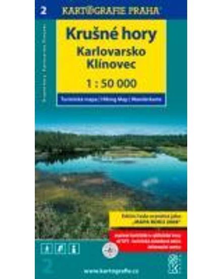 Cartographia-TM 2 Harta turistică Munții Metaliferi, Karlovy Vary, Klinovec 9788073931636