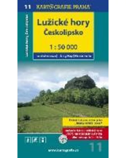 Cartographia-TM 11 Harta turistică Munții Luzaciei 9788073930028