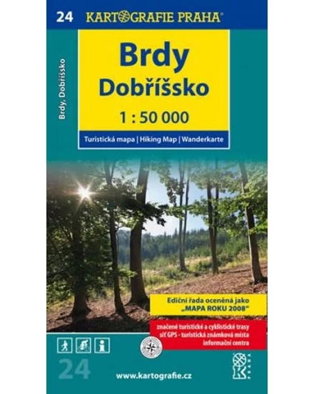 Cartographia-TM 24 Harta turistică Brdy, Dobríssko 9788073933104