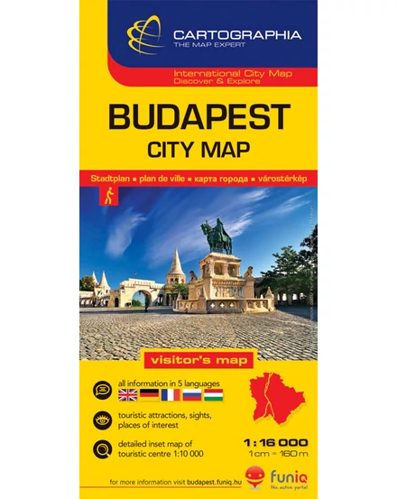 Cartographia-Harta Budapesta City-9789633528020