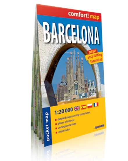 Cartographia-Barcelona harta Comfort (laminat)-9788381900850