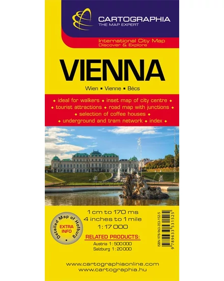 Cartographia-Viena harta orașului-9789633531525