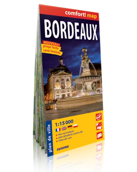 Cartographia-Bordeaux harta Comfort (laminat)-9788375465617