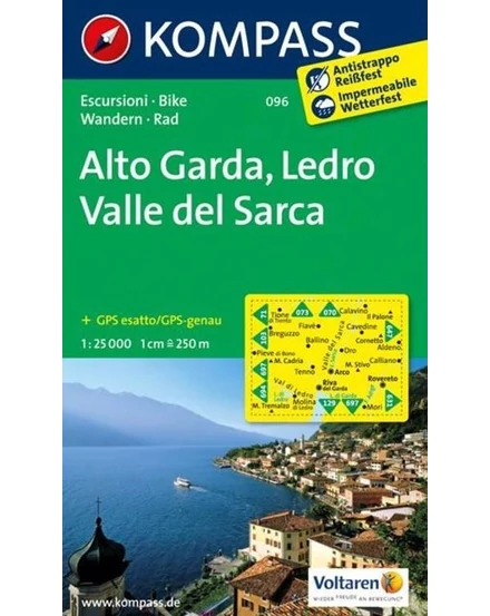 Cartographia-K 096 Alto Garda / Val di Ledro harta turistică-9783850264921