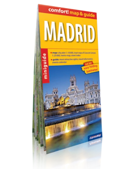 Cartographia-Madrid (map&amp;guide) harta orașului laminată-9788375461381