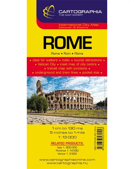Cartographia-Roma harta orașului-9789633531556
