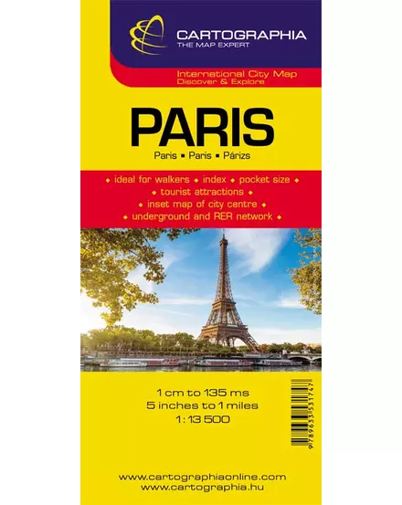 Cartographia-Paris harta orașului-9789633531747