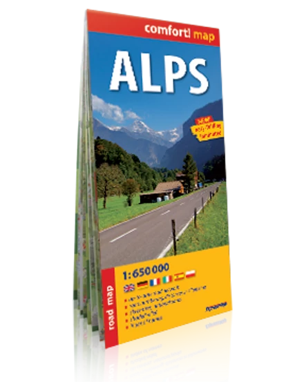 Cartographia-Alpi harta (laminată)-9788375460803