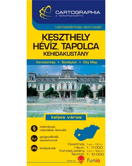Cartographia-Keszthely, Hévíz, Tapolca, Kehidakustány  harta-9789633527016