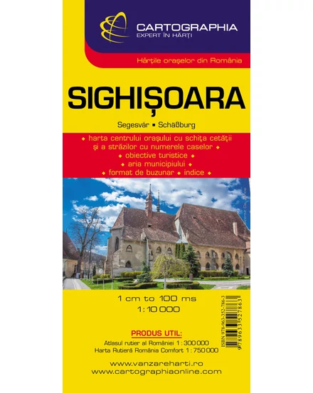 Cartographia-Sighisoara harta-9789633527863