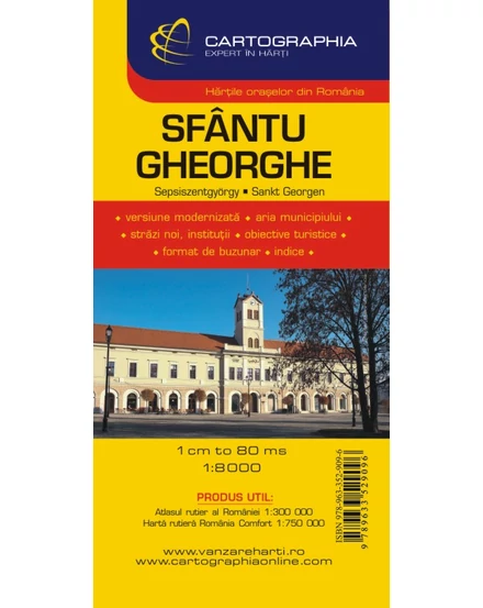 Cartographia-Sfântu Gheorghe harta-9789633529096