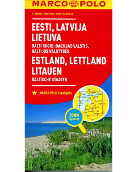 Cartographia-Estonia, Letonia, Lituania harta-9783829738255
