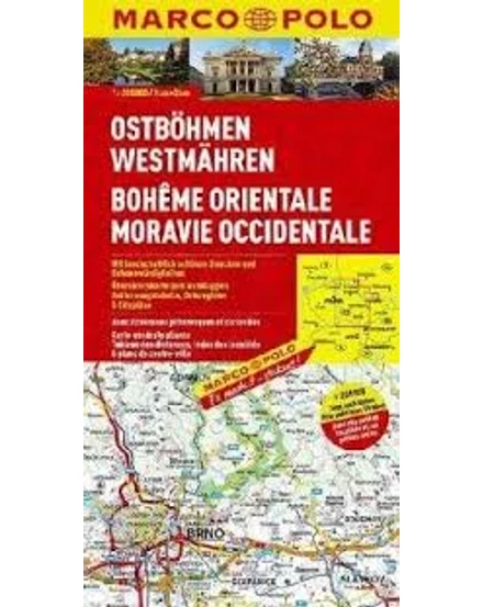 Cartographia-Cehia 2 Boemia de Est, Moravia de Vest harta-9783829740524