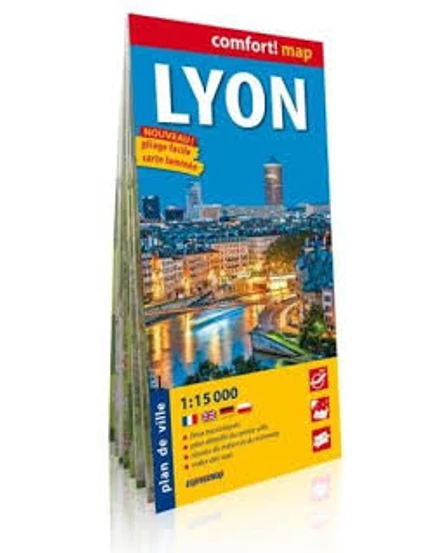 Cartographia-Lyon harta Comfort (laminat)-9788380463684