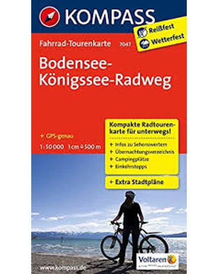 Cartographia-K 7047 Harta de ciclism Bodensee - Königssee - Radweg-9783850268110