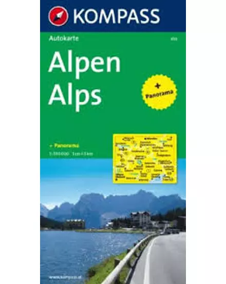 Cartographia-K 350 Harta rutieră Alpi-9783854911869