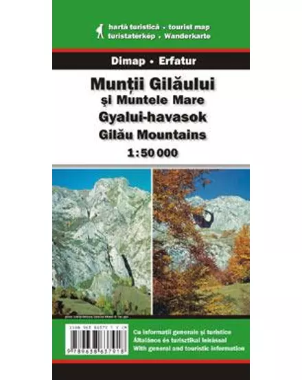 Cartographia-Munții Gilaului harta turistică-9789638637918