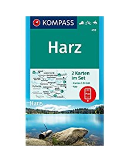 Cartographia-K 450 Harz harta turistică-9783990444627