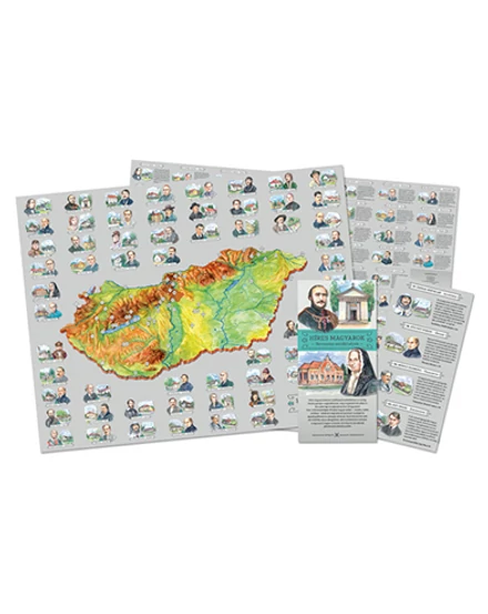 Cartographia-Unguri celebri, monumente istorice harta obiective turistice-9786158008570