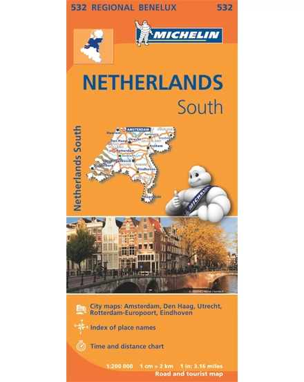 Cartographia-Olanda (Sud) harta - Michelin (532)-9782067183414