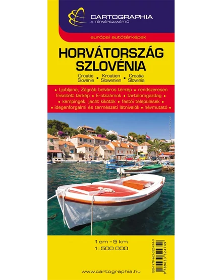 Cartographia-Croatia, Slovenia harta-9789633524749