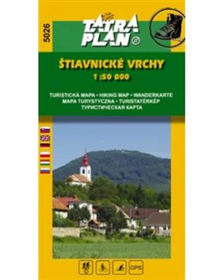 Cartographia-TP5026 Munții Selmeci (Štiavnické vrchy) harta turistică-9788097137670