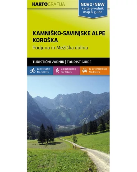 Cartographia-Alpii Kamnik  harta cu ghid turistic-3830048522519