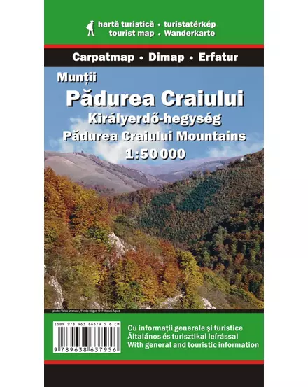 Cartographia-Munții Pădurua Craiului harta turistică-9789638637956
