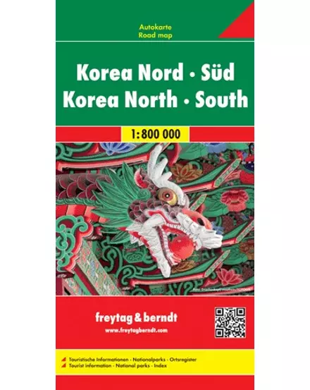 Cartographia-Coreea de Nord si Sud harta (Freytag)-9783707914184