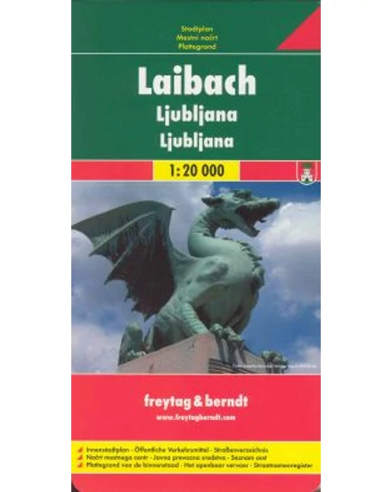 Cartographia-Ljubljana harta orașului (Freytag)-9783850841375