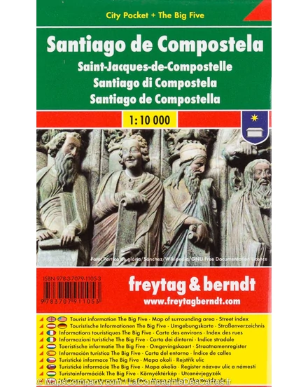Cartographia-Santiago de Compostela harta (Freytag)-9783707911053