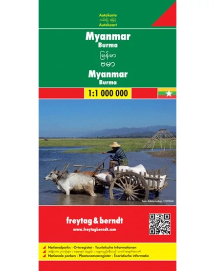 Cartographia-Myanmar - Burma harta (Freytag)-9783707914061