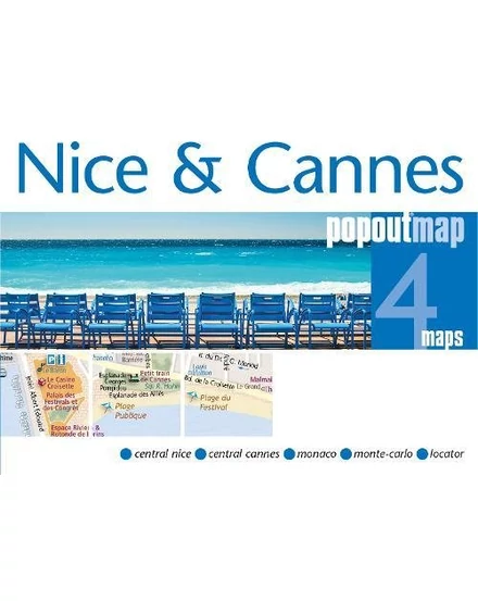 CartographiaNizza și Cannes PopOut harta-9781910218570