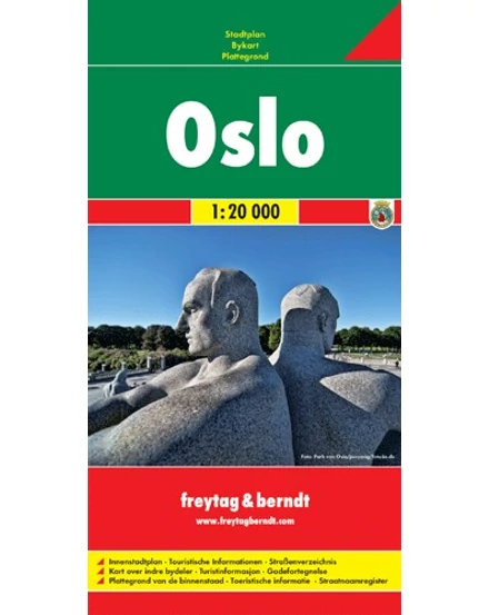 Cartographia-Oslo harta orașului (Freytag)-9783707903522