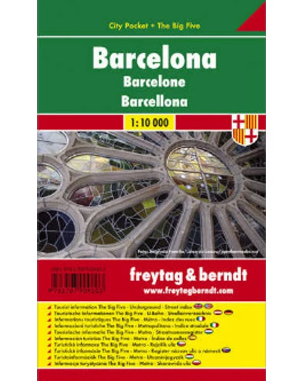 Cartographia-Barcelona City Pocket harta orașului (Freytag)-9783707909203