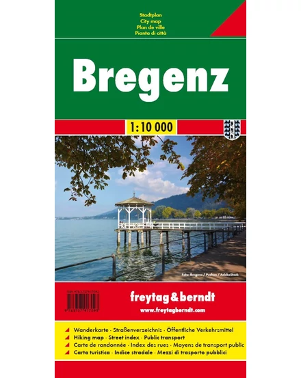 Cartographia-Bregenz  harta orașului (Freytag)-9783707917093