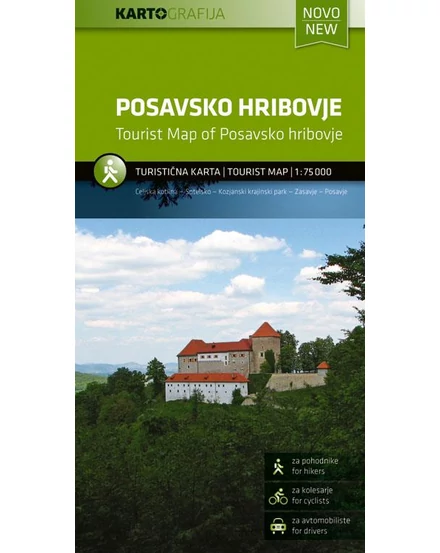 Cartographia - Dealurile Posavsko harta turistică - 3830048521116