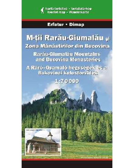 Cartographia-Munții Rarau Giumalau și Zona Mănăstirilor din Bucovina harta turistică-9789638683496