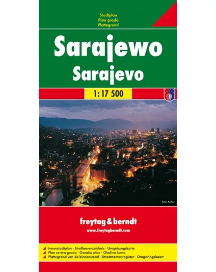 Cartographia-Sarajevo harta orașului (Freytag)-9783850841641